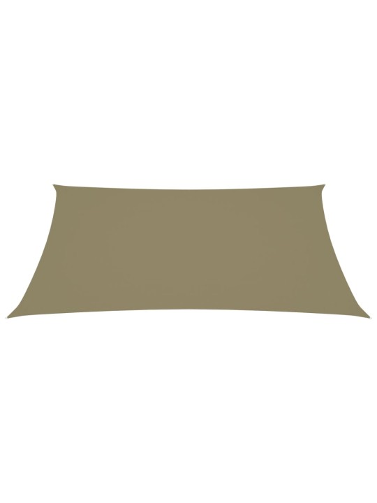 Aurinkopurje Oxford-kangas suorakaide 3x5 m beige