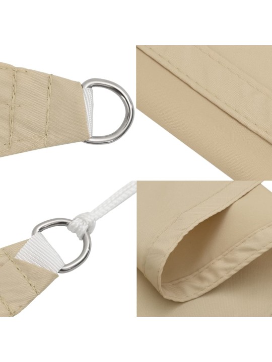 Aurinkopurje Oxford-kangas kolmio 6x6x6 m beige