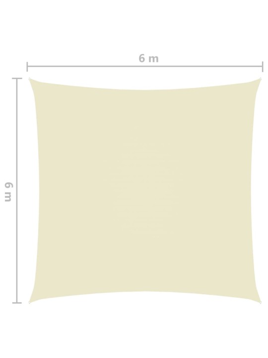 Aurinkopurje Oxford-kangas neliönmuotoinen 6x6 m kerma