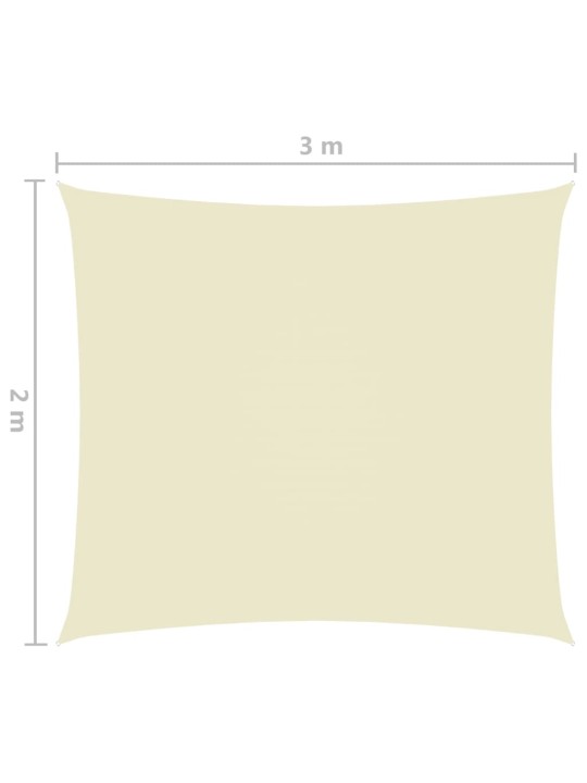 Aurinkopurje Oxford-kangas suorakaide 2x3 m kerma