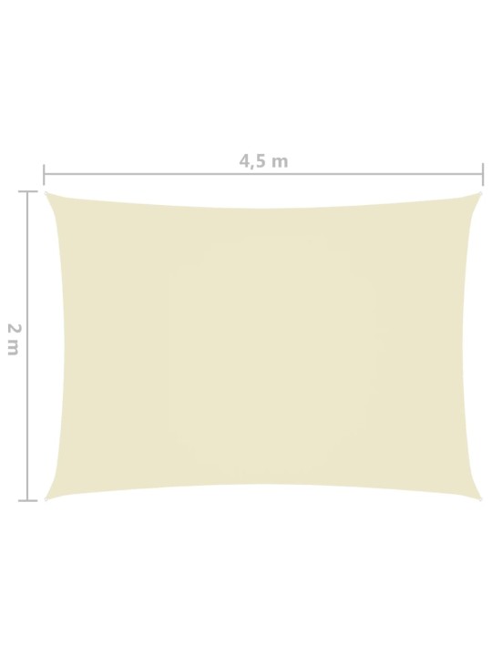 Aurinkopurje Oxford-kangas suorakaide 2x4,5 m kerma