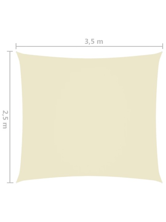 Aurinkopurje Oxford-kangas suorakaide 2,5x3,5 m kerma