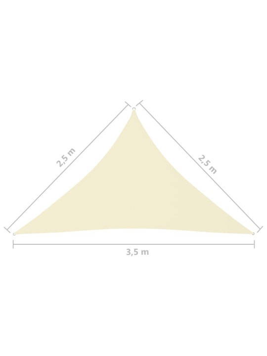 Aurinkopurje Oxford-kangas kolmio 2,5x2,5x3,5 m kerma