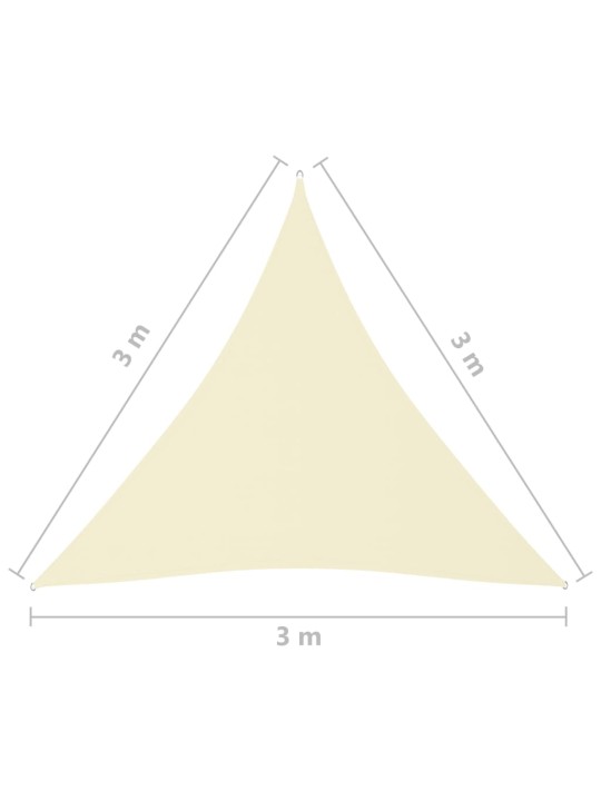 Aurinkopurje Oxford-kangas kolmio 3x3x3 m kerma