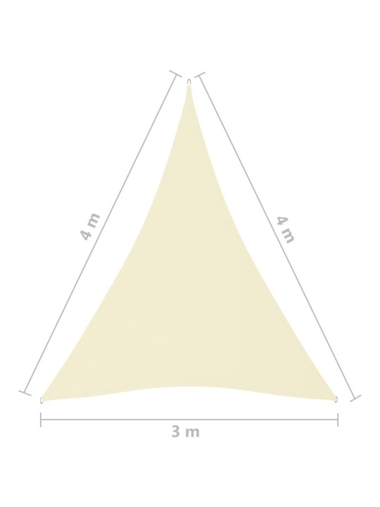 Aurinkopurje Oxford-kangas kolmio 3x4x4 m kerma