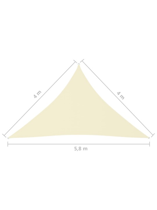 Aurinkopurje Oxford-kangas kolmio 4x4x5,8 m kerma