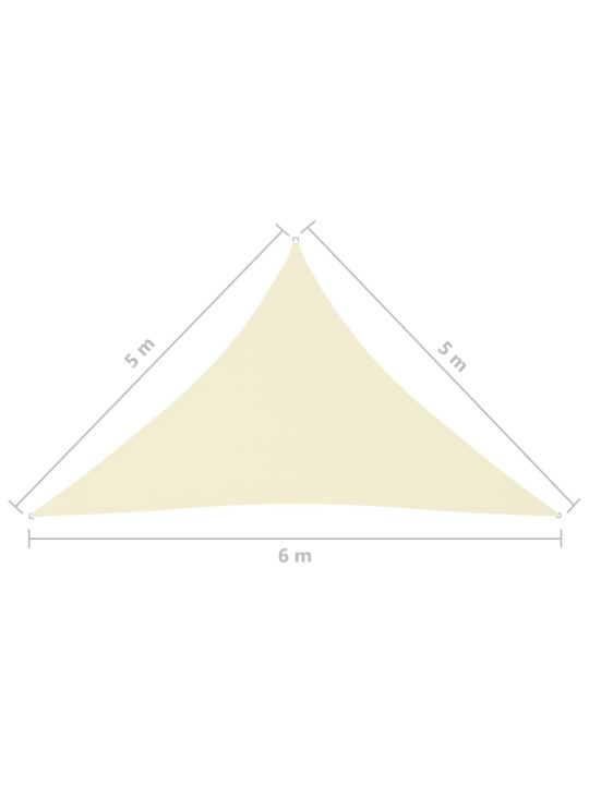 Aurinkopurje Oxford-kangas kolmio 5x5x6 m kerma