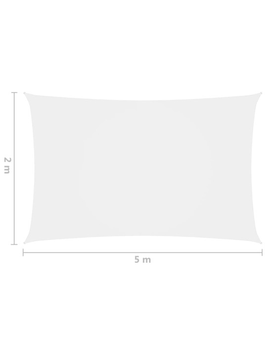 Aurinkopurje Oxford-kangas suorakaide 2x5 m valkoinen