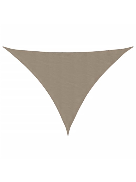 Aurinkopurje oxford-kangas kolmio 2,5x2,5x3,5 m harmaanruskea