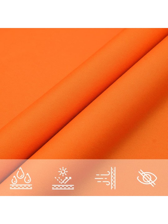 Aurinkopurje oxford-kangas kolmio 3,6x3,6x3,6 m oranssi