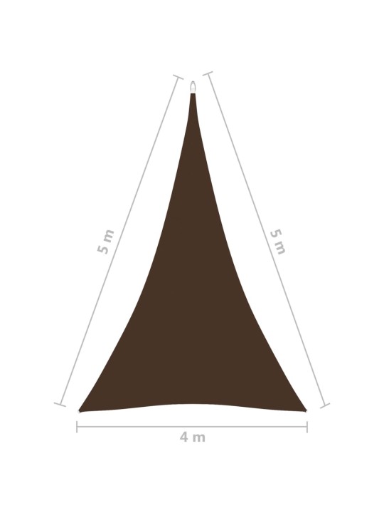 Aurinkopurje Oxford-kangas kolmio 4x5x5 m ruskea