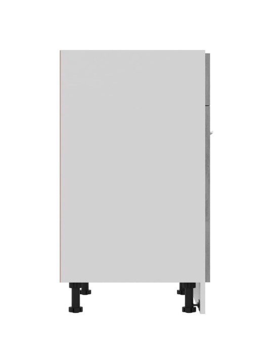 Alalipastokaappi betoninharmaa 60x46x81,5 cm tekninen puu
