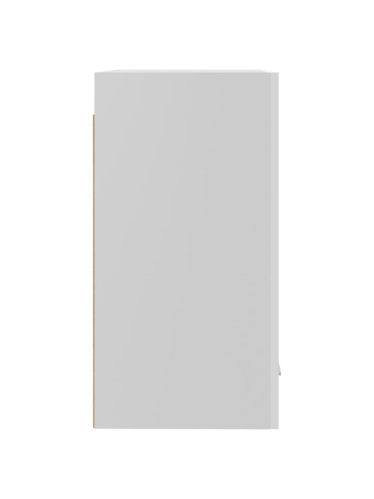 Seinäkaappi korkeakiilto valkoinen 39,5x31x60 cm lastulevy