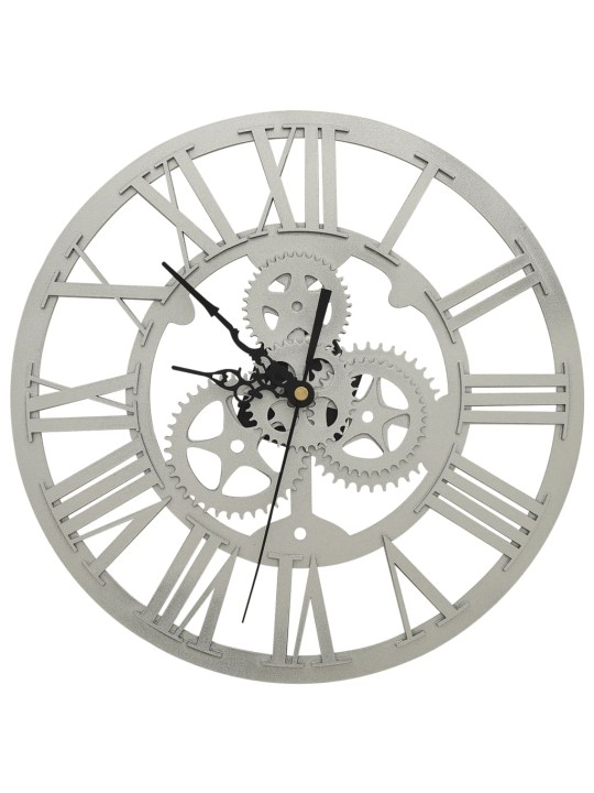 325169 Wall Clock  Silver 30 cm Acrylic