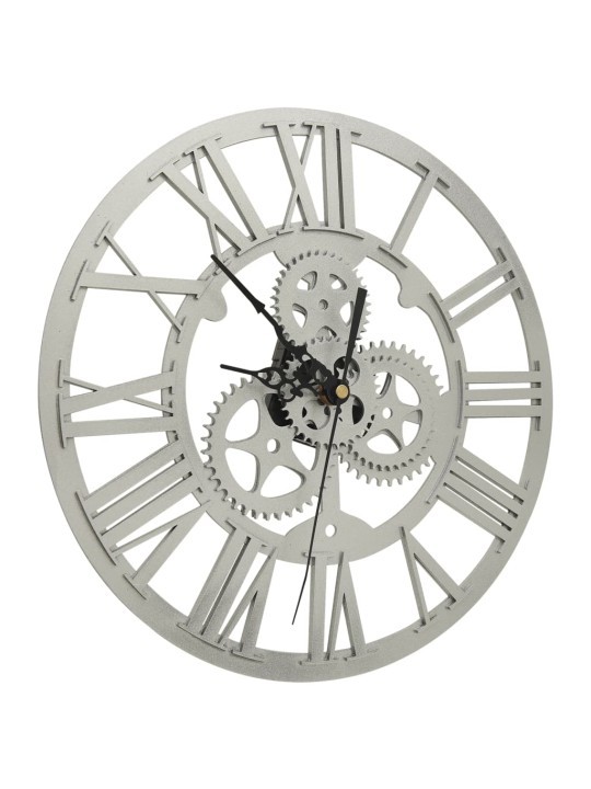 325169 Wall Clock  Silver 30 cm Acrylic