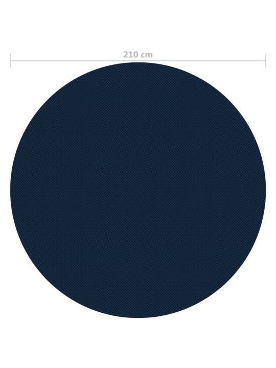 Kelluva uima-altaan PE-aurinkoenergiakalvo 210 cm sinimusta