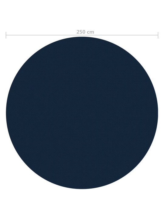 Kelluva uima-altaan PE-aurinkoenergiakalvo 250 cm sinimusta