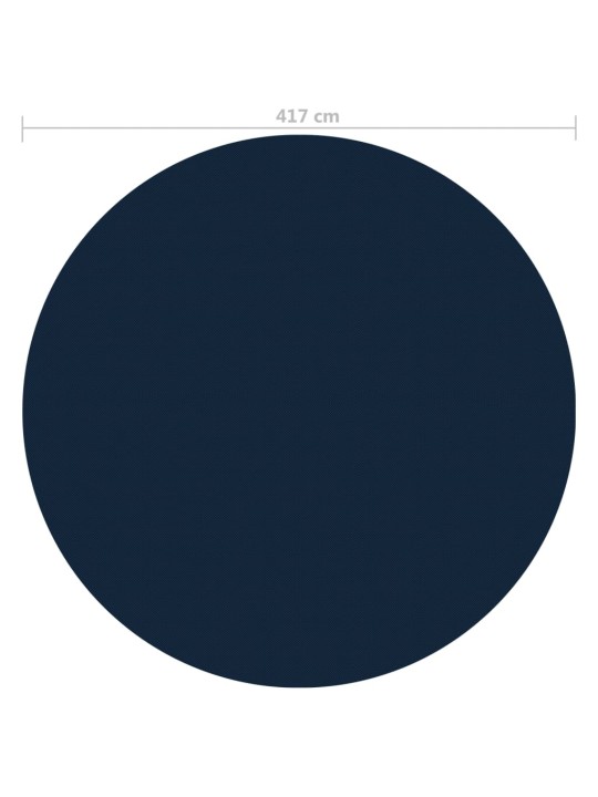 Kelluva uima-altaan PE-aurinkoenergiakalvo 417 cm sinimusta