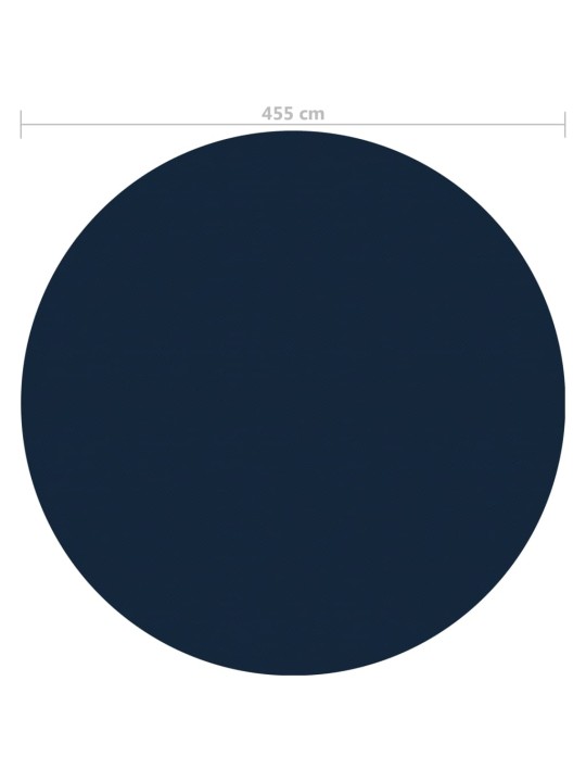 Kelluva uima-altaan PE-aurinkoenergiakalvo 455 cm sinimusta