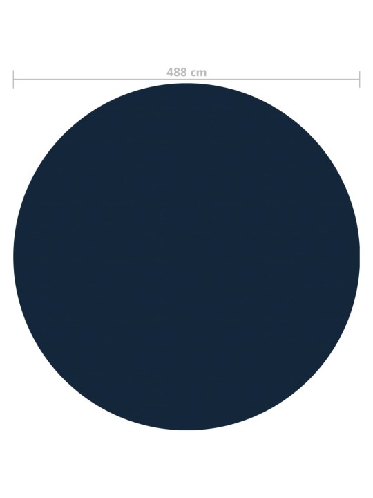 Kelluva uima-altaan PE-aurinkoenergiakalvo 488 cm sinimusta