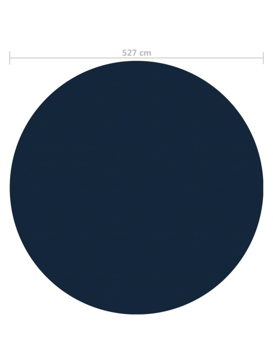 Kelluva uima-altaan PE-aurinkoenergiakalvo 527 cm sinimusta