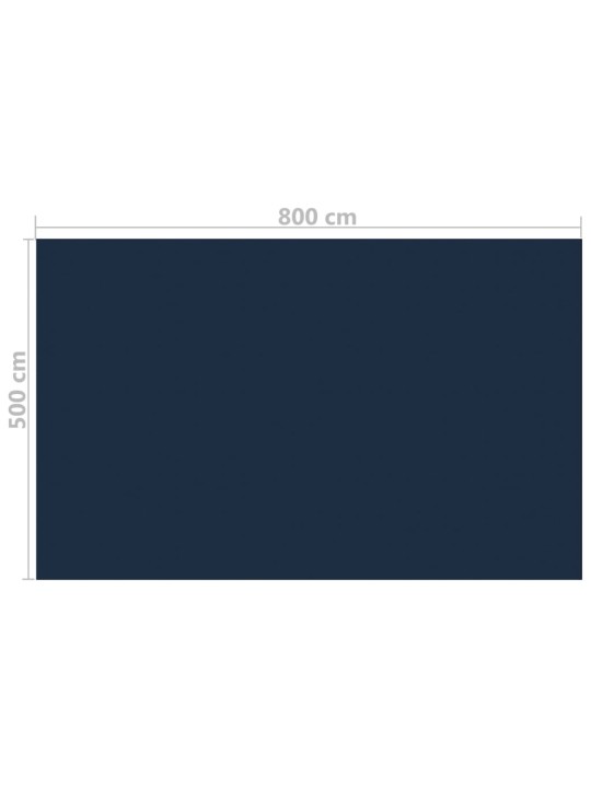 Kelluva uima-altaan pe-aurinkoenergiakalvo 800x500 cm sinimusta