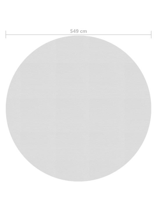 Kelluva uima-altaan PE-aurinkoenergiakalvo 549 cm harmaa