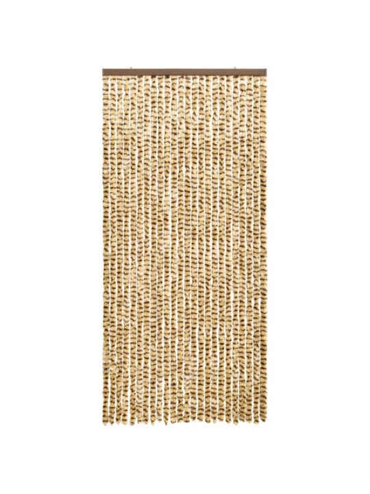 Hyönteisverho beige ja ruskea 100x220 cm Chenille