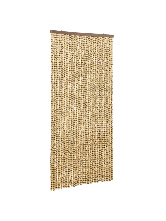 Hyönteisverho beige ja ruskea 100x220 cm Chenille