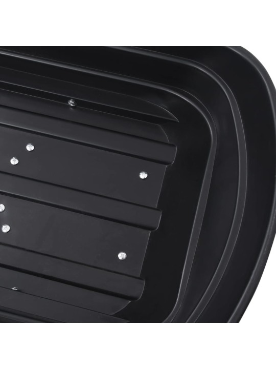 Puutarhan kippikärry 300 kg 75 l musta