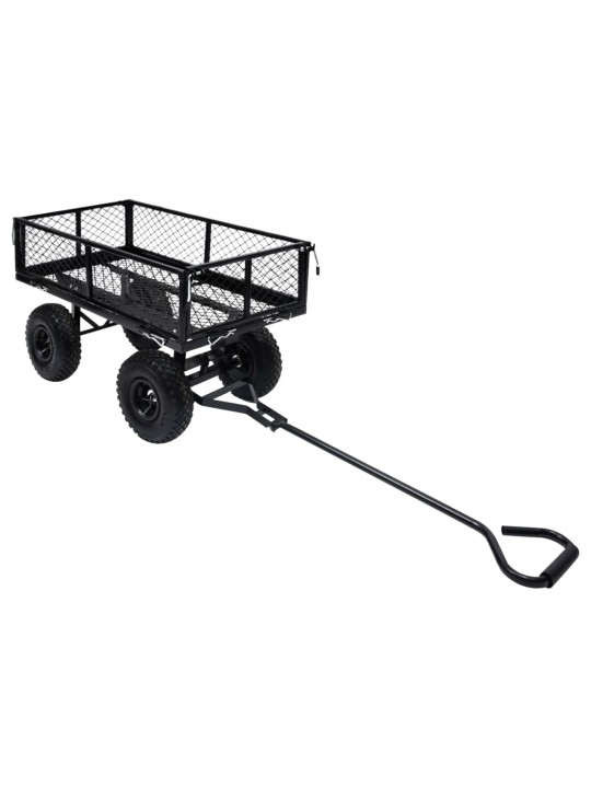 Puutarhan vetokärry musta 250 kg