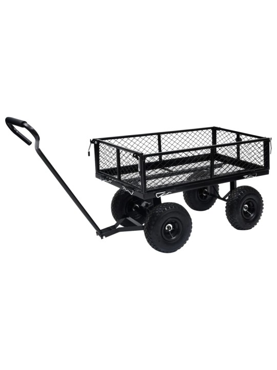 Puutarhan vetokärry musta 250 kg
