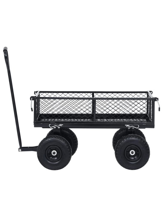 Puutarhan vetokärry musta 250 kg