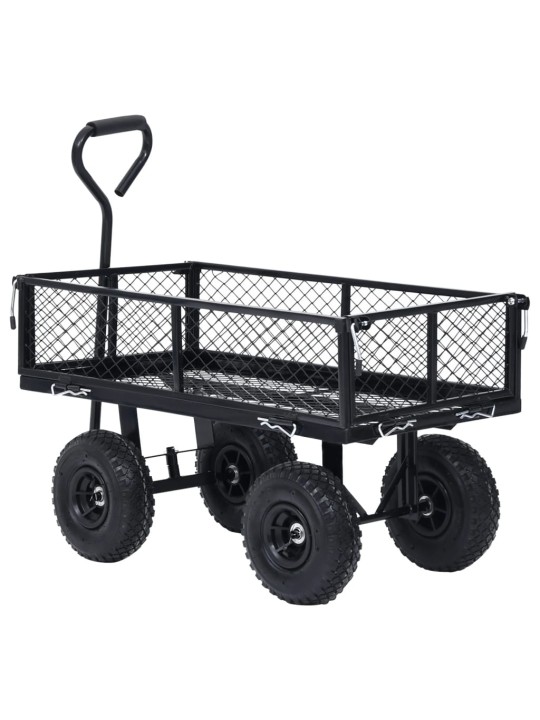 Puutarhan vetokärry musta 250 kg
