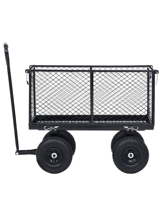 Puutarhan vetokärry musta 350 kg