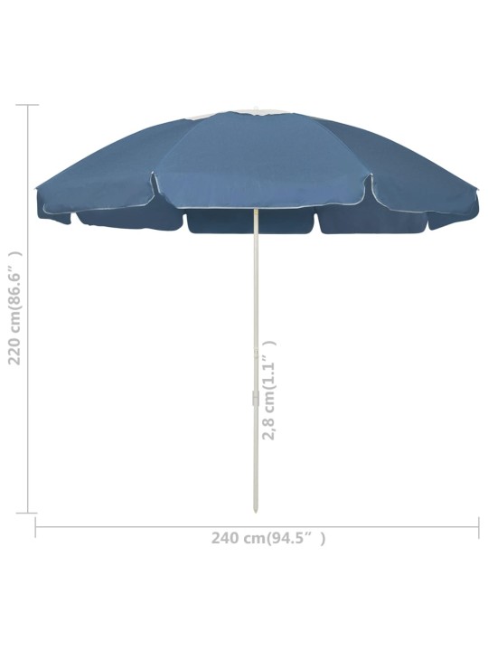 Rantavarjo sininen 240 cm