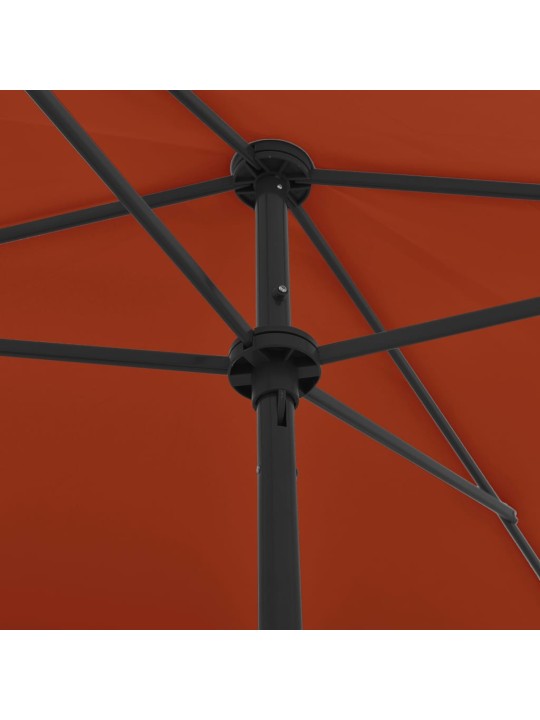 Ranta-aurinkovarjo terrakotta 200x125 cm