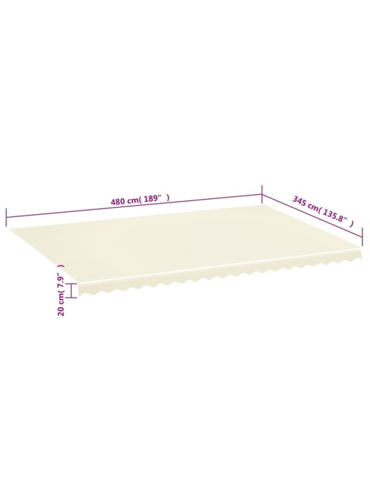 Varakangas markiisiin kerma 5x3,5 m