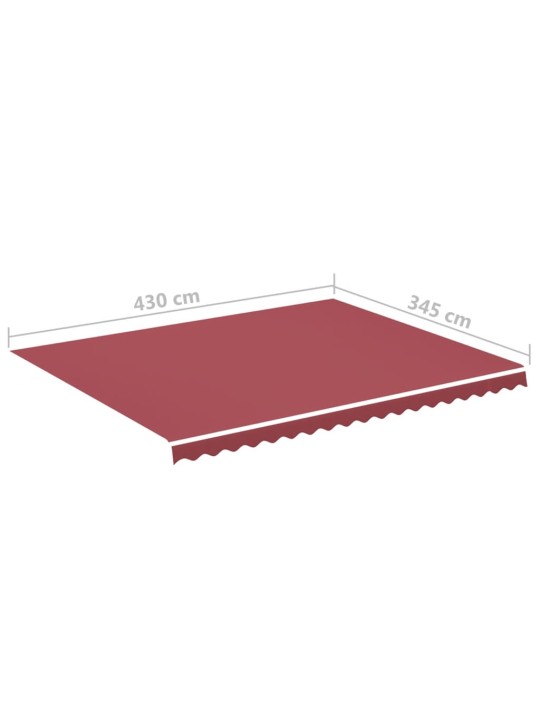 Varakangas markiisiin viininpunainen 4,5x3,5 m