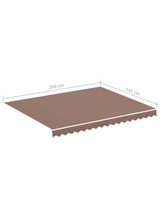 Varakangas markiisiin ruskea 3x2,5 m