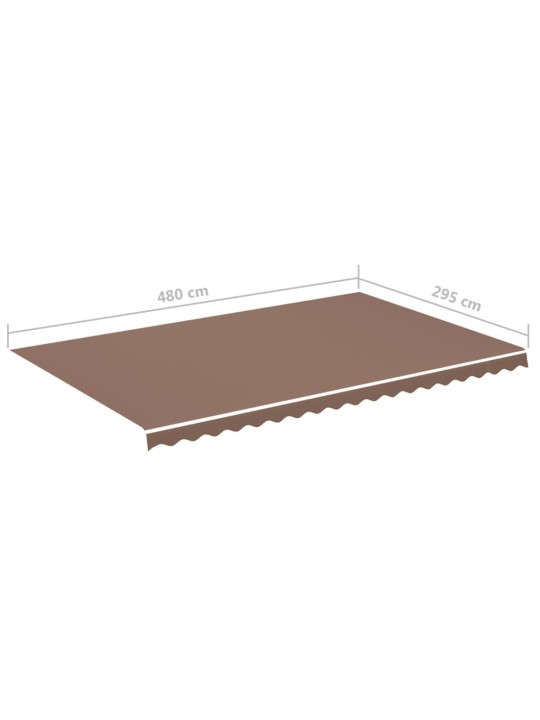 Varakangas markiisiin ruskea 5x3 m