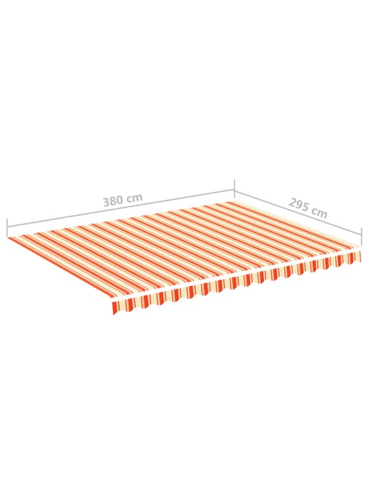 Varakangas markiisiin keltainen ja oranssi 4x3 m