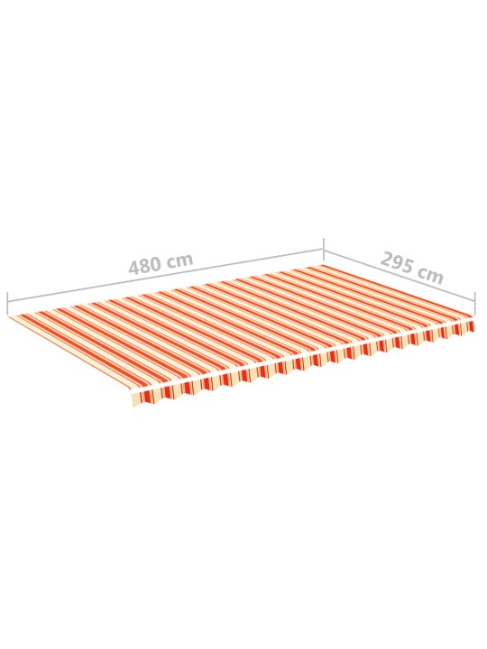 Varakangas markiisiin keltainen ja oranssi 5x3 m