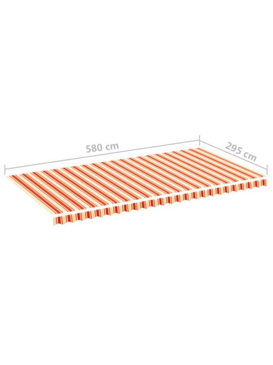 Varakangas markiisiin keltainen ja oranssi 6x3 m