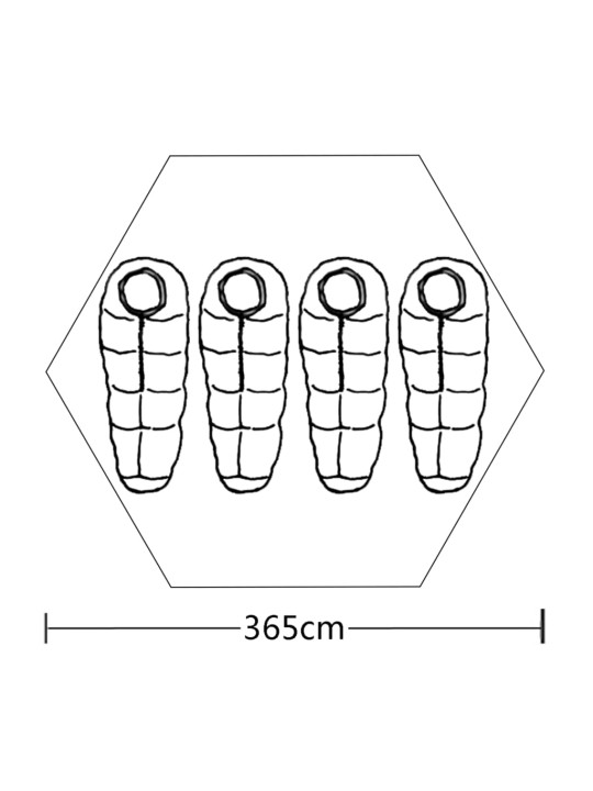 4-hengen Teltta vihreä