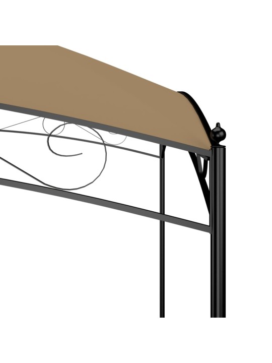 Huvimaja 3x3x2,65 m harmaanruskea 180 g/m²