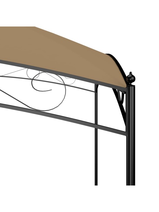 Huvimaja 3x4x2,65 m ruskeanharmaa 180 g/m²