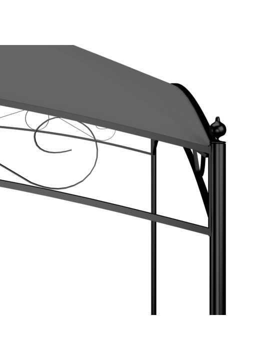 Huvimaja 3x4x2,65 m antrasiitti 180 g/m²