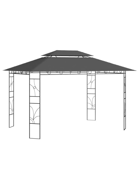 Huvimaja 4x3x2,7 m antrasiitti 160 g/m²