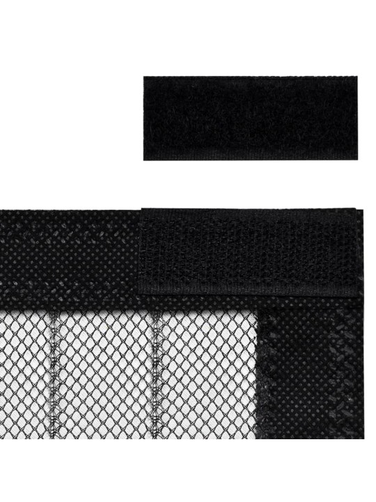 Hyönteisverhot oveen 2 kpl magneettikiinnitys musta 200x80 cm